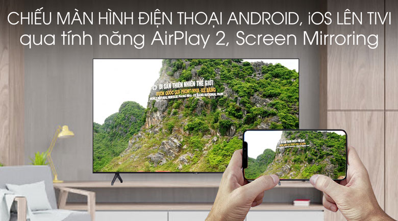 chiếu màn hình lên TV