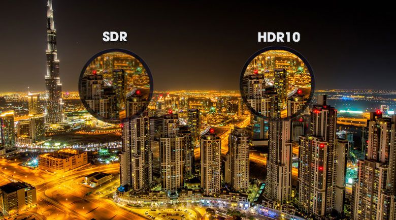 Công nghệ HDR10 sắc nét, ấn tượng